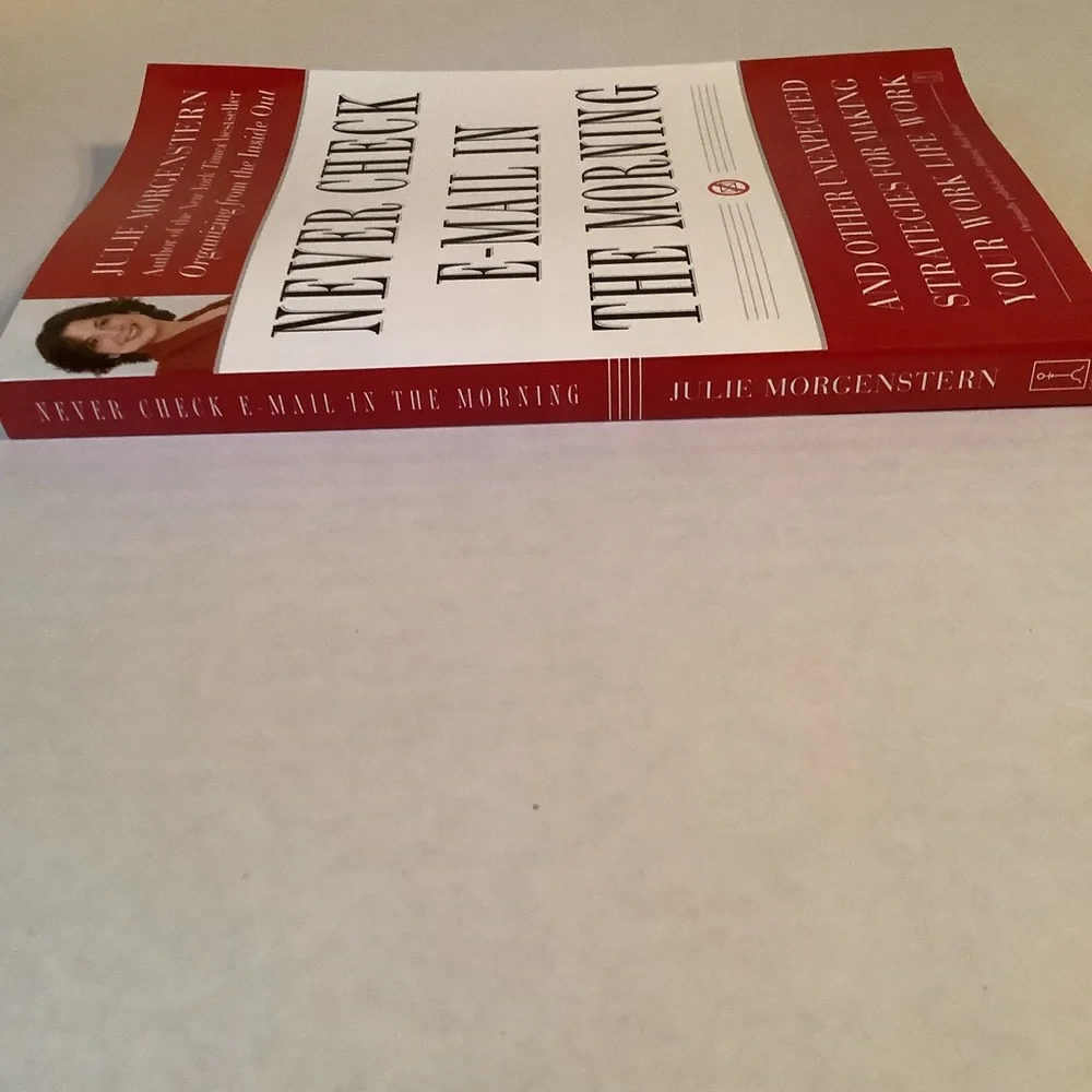 Julie Morgenstern Never Check E-Mail In The Morning Softcover Book - Picture 4 of 7
